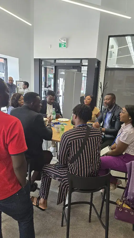 Leaders networking at a CI3 event